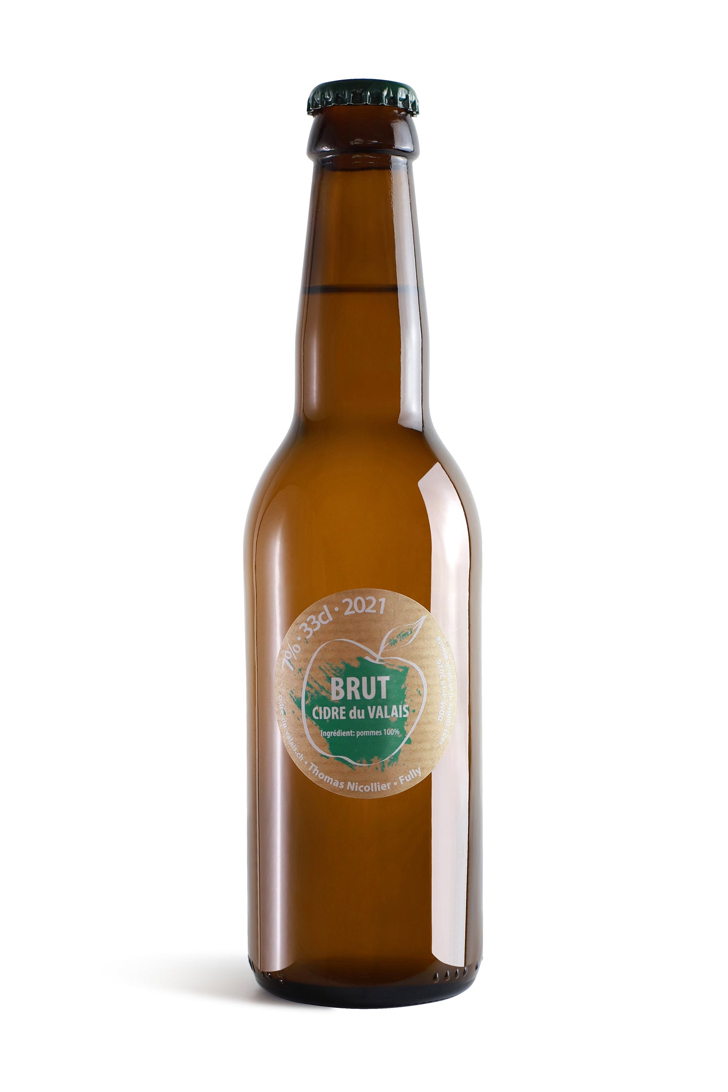 Cidrerie du Valais – Cidre Brut Artisan 33cl | 100% Naturel, Sans Sulfites