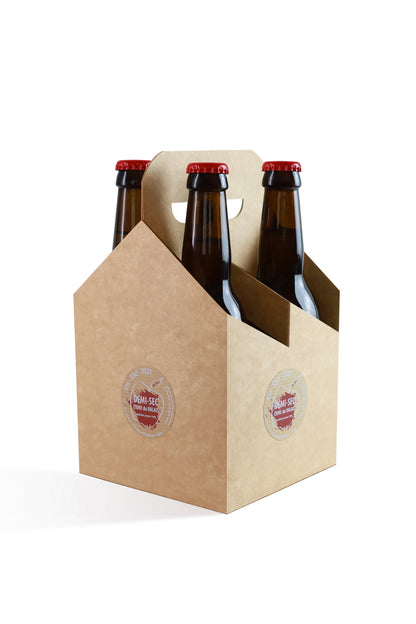 Tasting box of 4 bottles – Artisanal Cider Brut & Semi-Dry