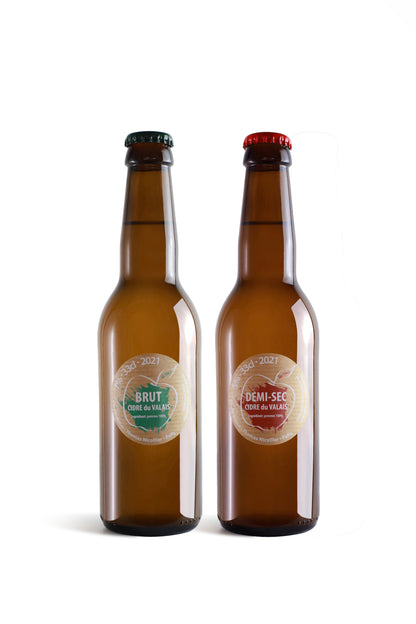 Discovery Pack – 2 Bottles of Artisan Cider, Brut & Semi-Dry (1 x 33 cl of each)